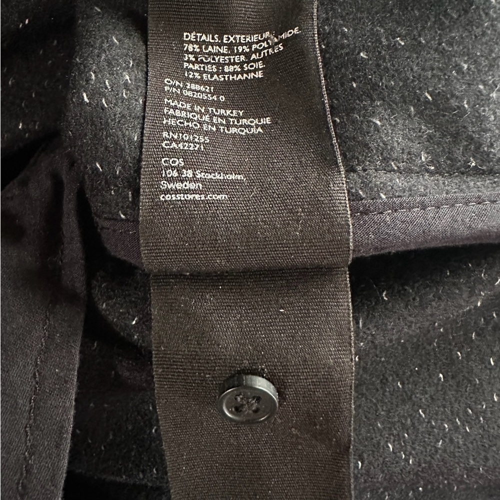 COS Black Long Sleeve Dress with Sheer Detail - Picture 13 of 13